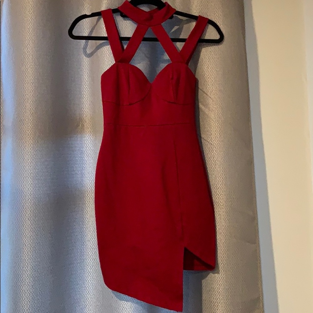 Deep Red Bodycon Dress